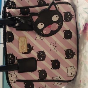 Betsey Johnson cat purse